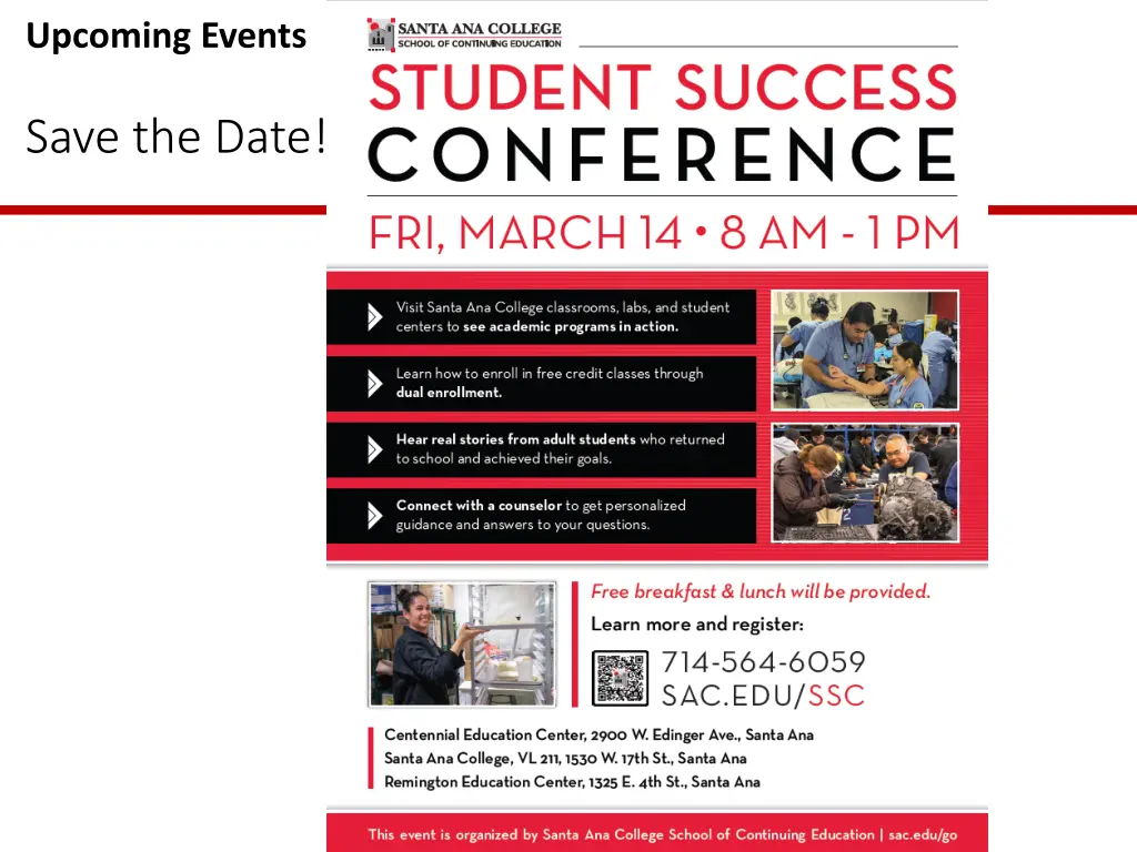 upcoming events
