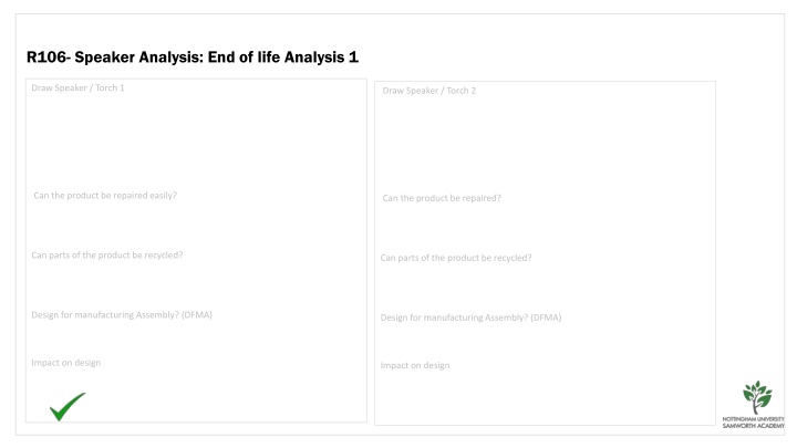 r106 speaker analysis end of life analysis 1