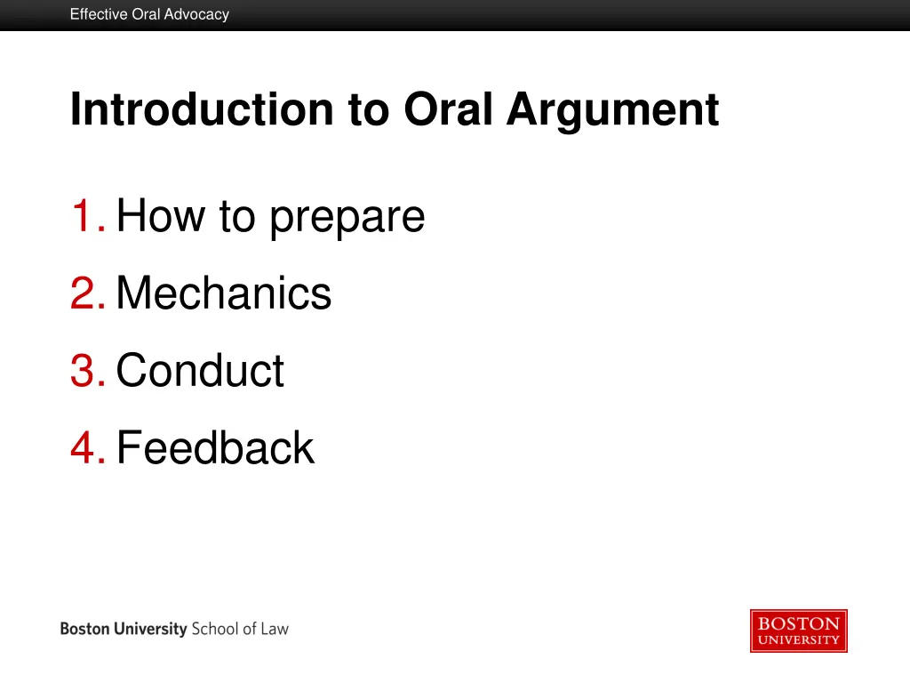 effective oral advocacy 1