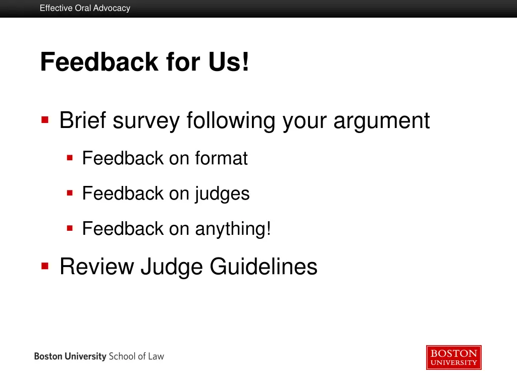 effective oral advocacy 23