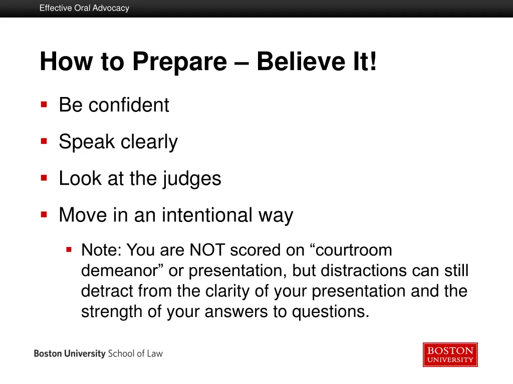 effective oral advocacy 5