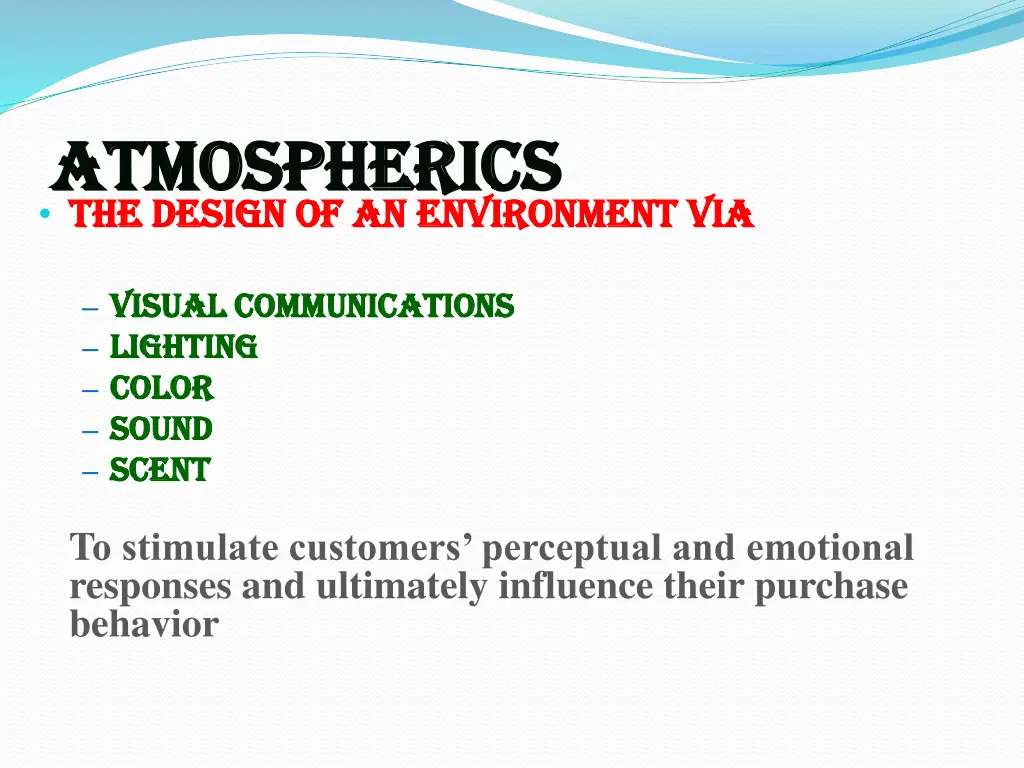 atmospherics atmospherics the design