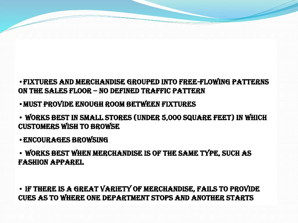 fixtures and merchandise grouped into free