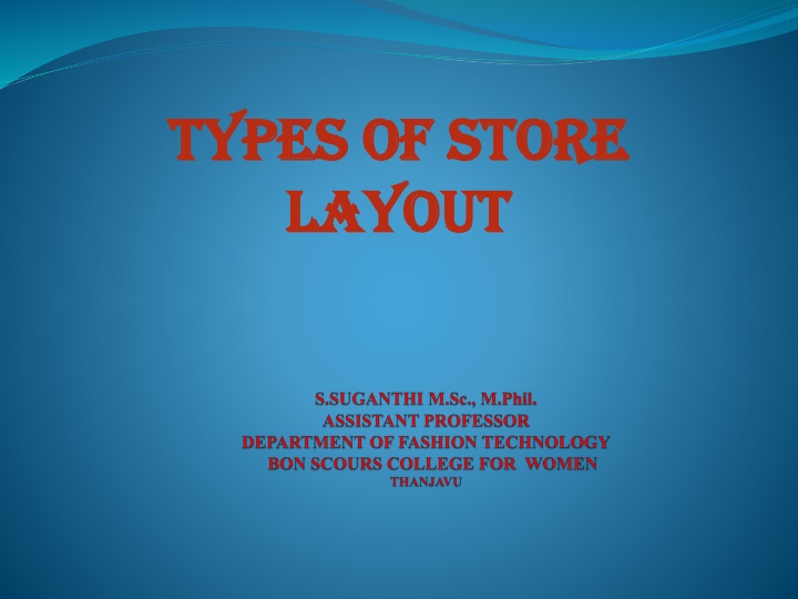 types of store types of store layout layout