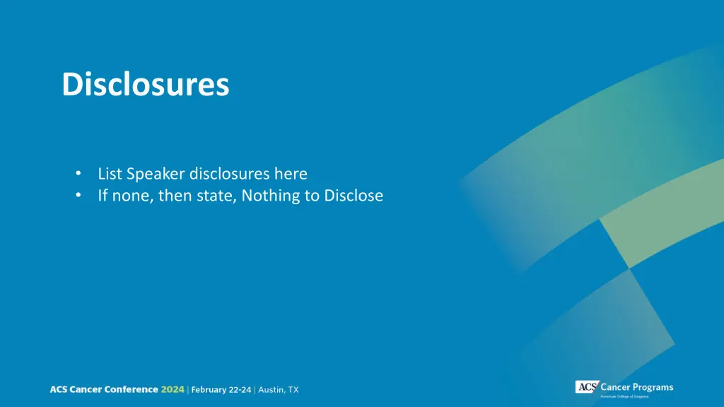 disclosures