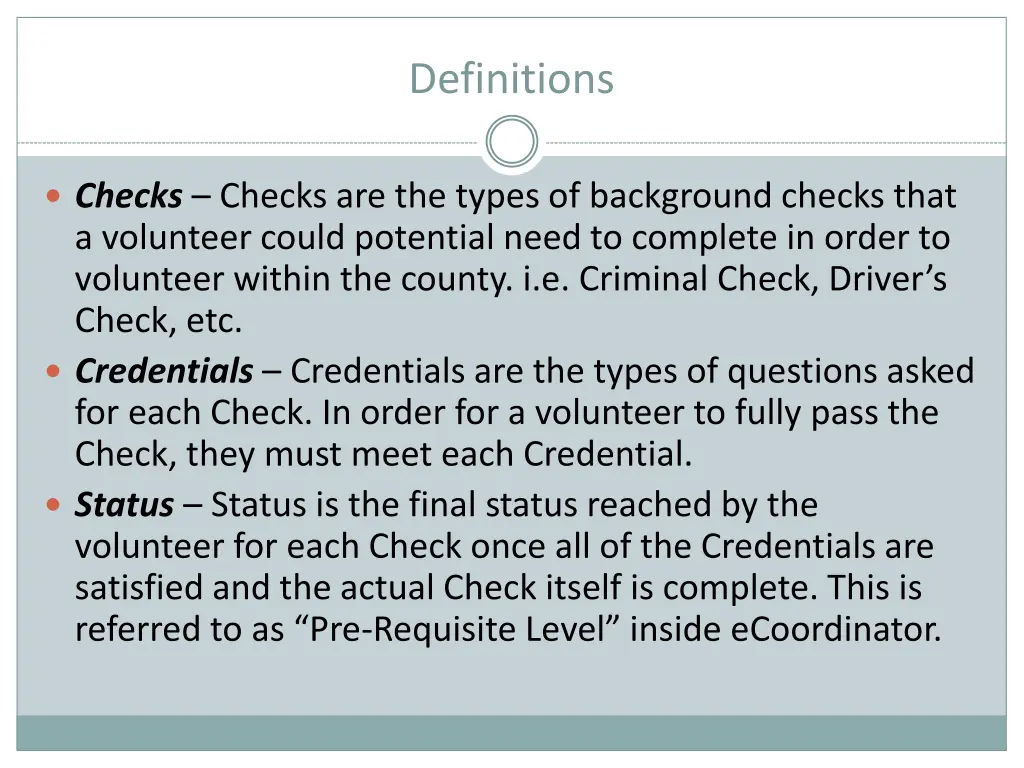 definitions