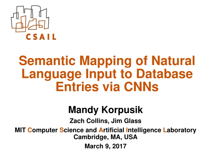 semantic mapping of natural language input