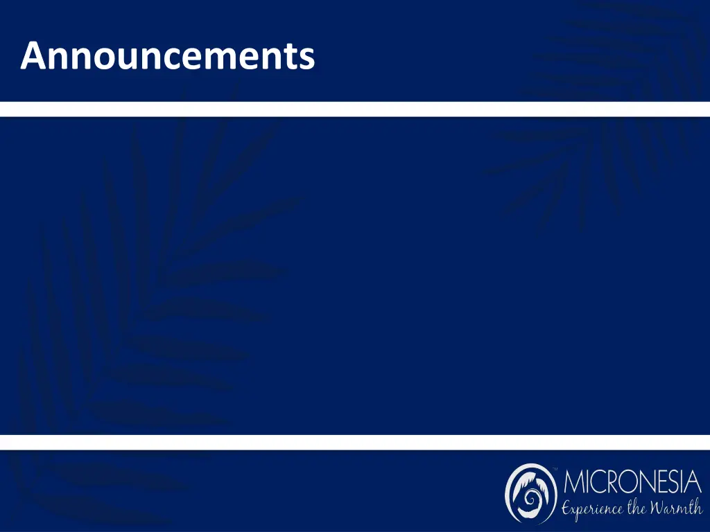 announcements