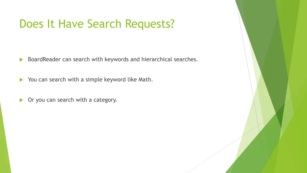 does it have search requests