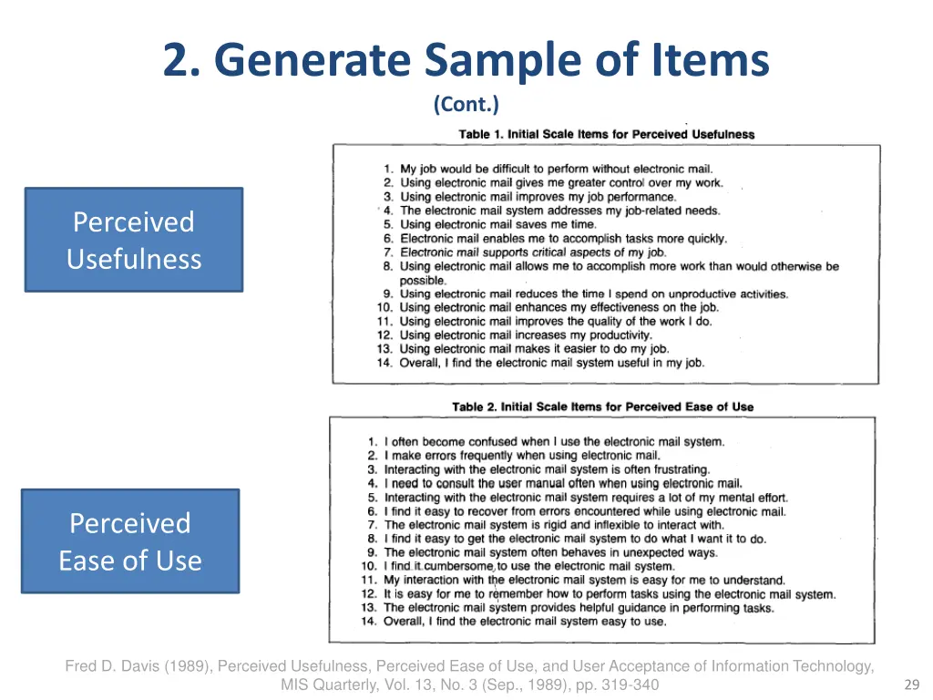 2 generate sample of items cont