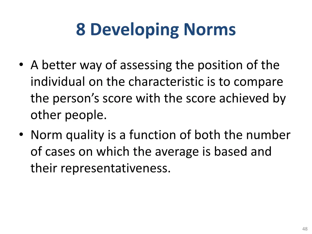 8 developing norms