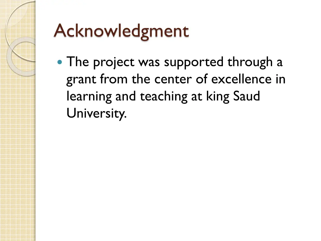 acknowledgment