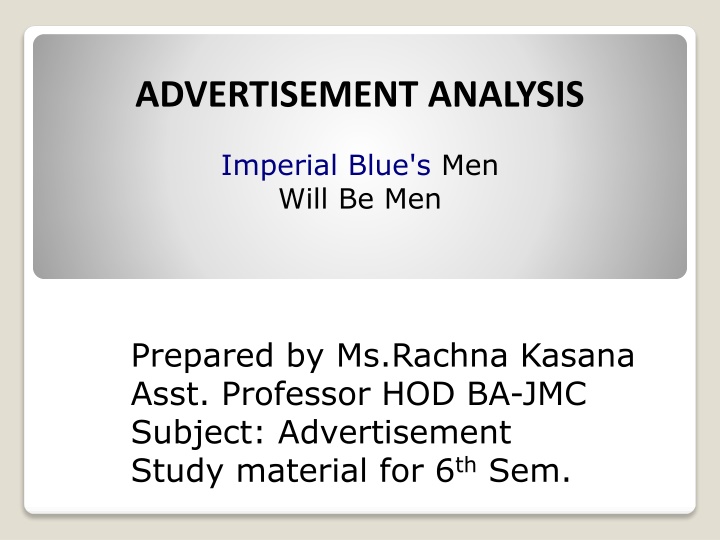 advertisement analysis