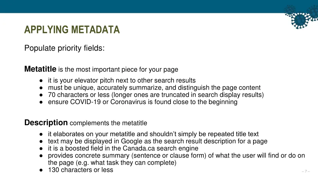applying metadata 1