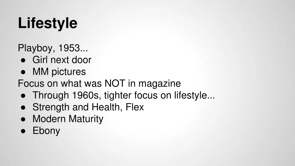 lifestyle