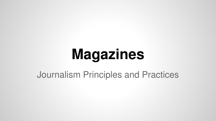 magazines