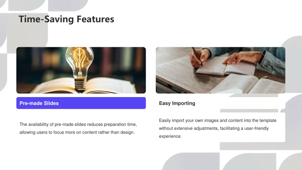 time saving features