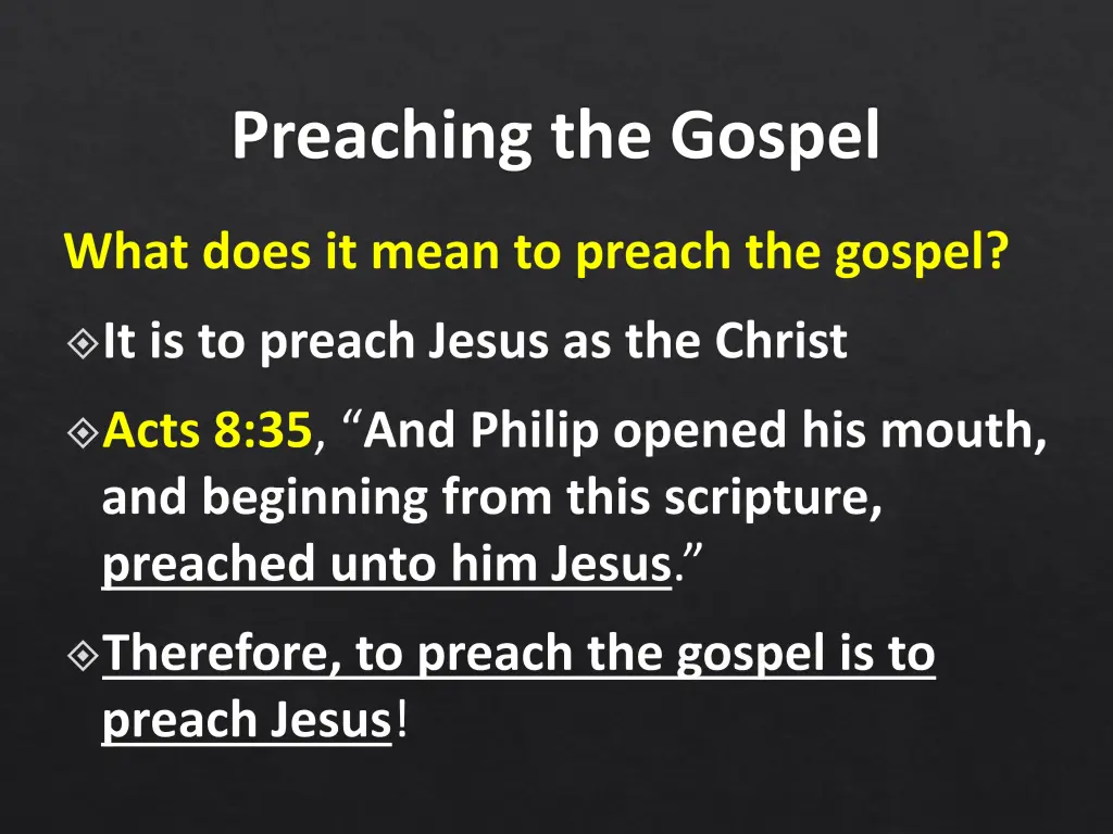 preaching the gospel 2