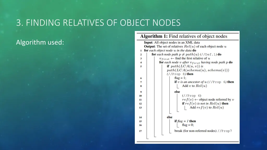 3 finding relatives of object nodes