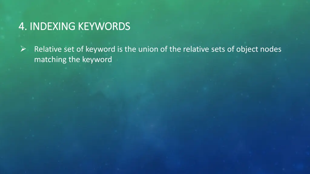 4 indexing keywords 4 indexing keywords
