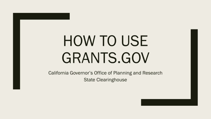 how to use grants gov