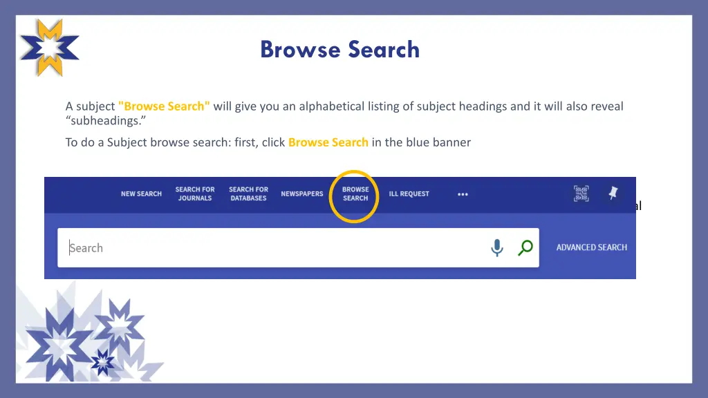 browse search