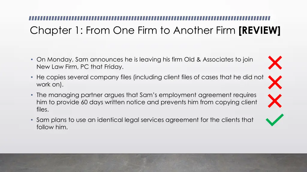 chapter 1 from one firm to another firm review