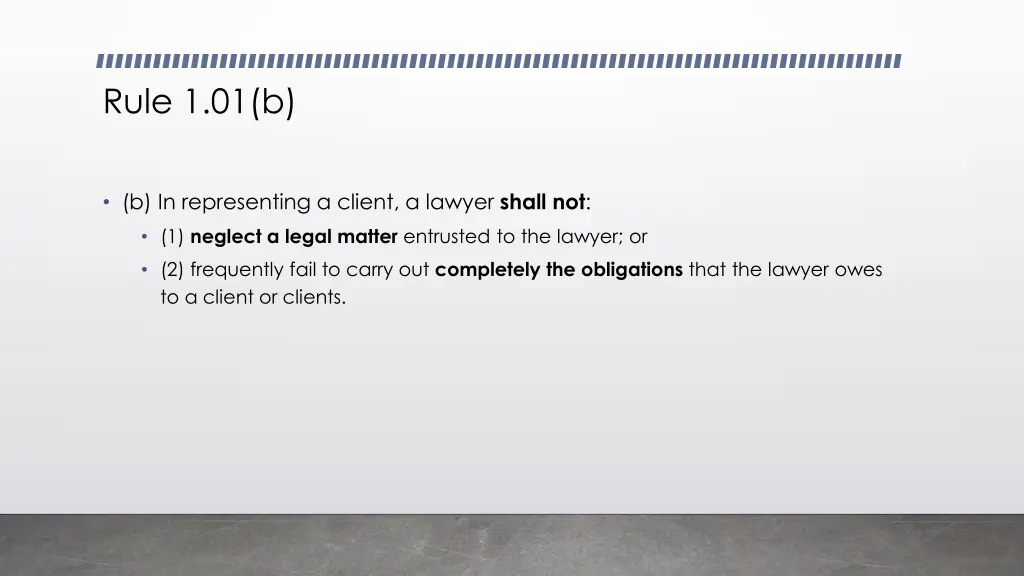 rule 1 01 b