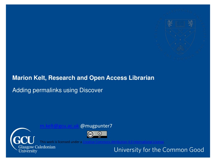 marion kelt research and open access librarian