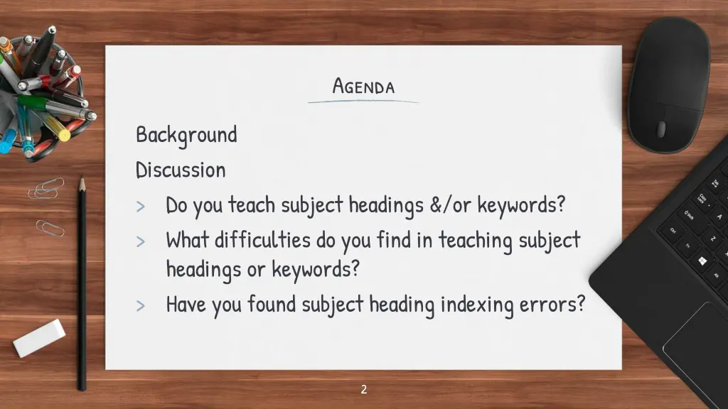 agenda