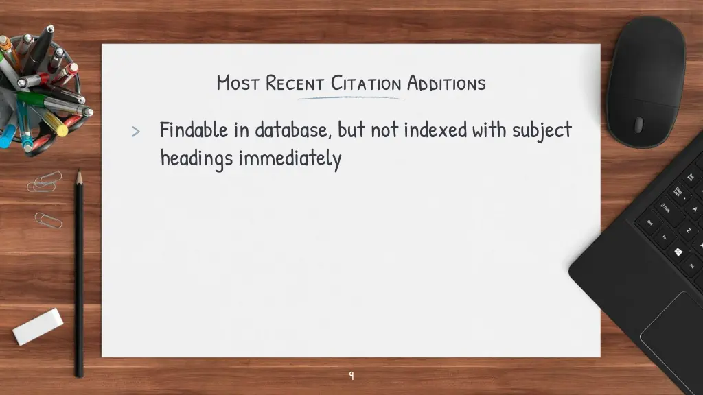 most recent citation additions