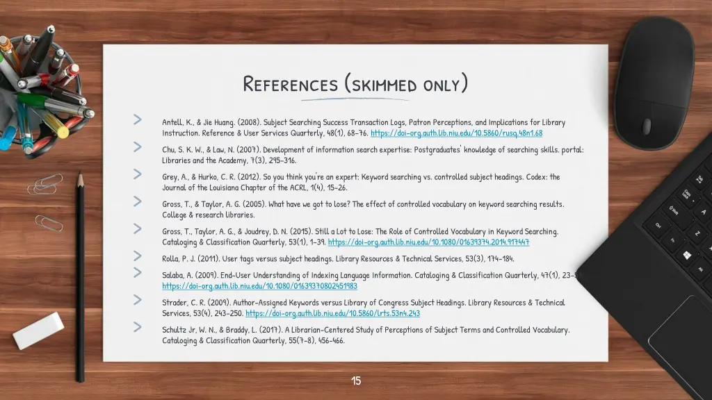 references skimmed only