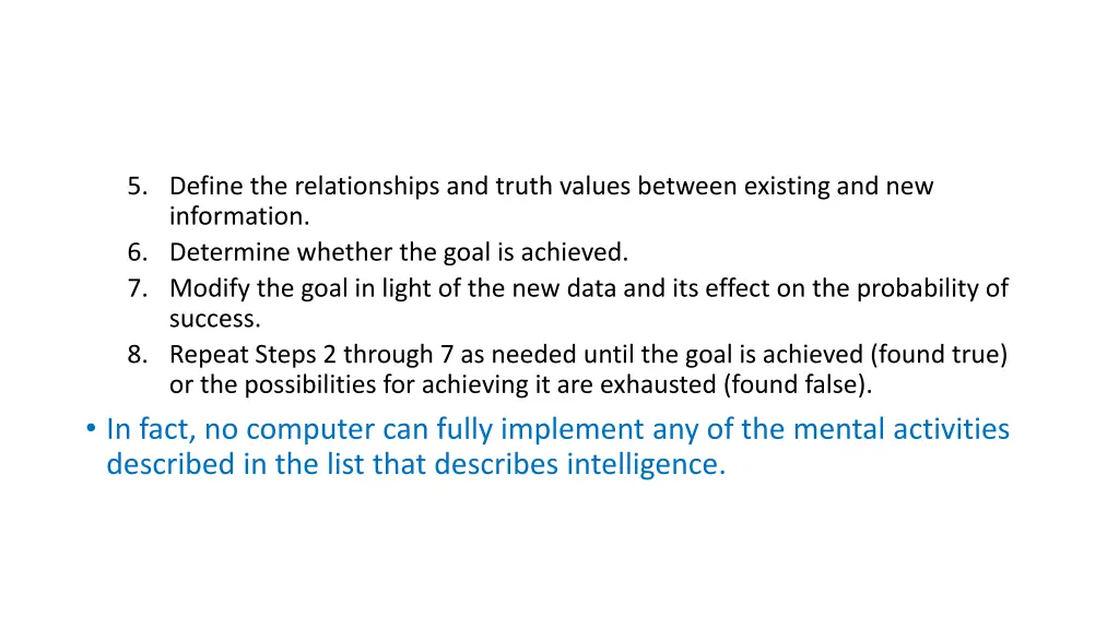 5 define the relationships and truth values