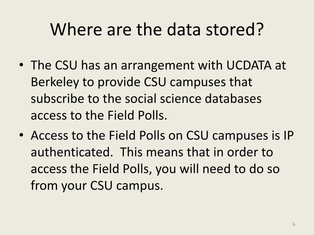 where are the data stored