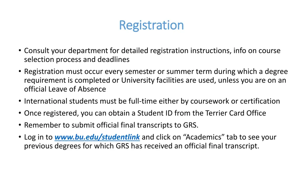 registration registration