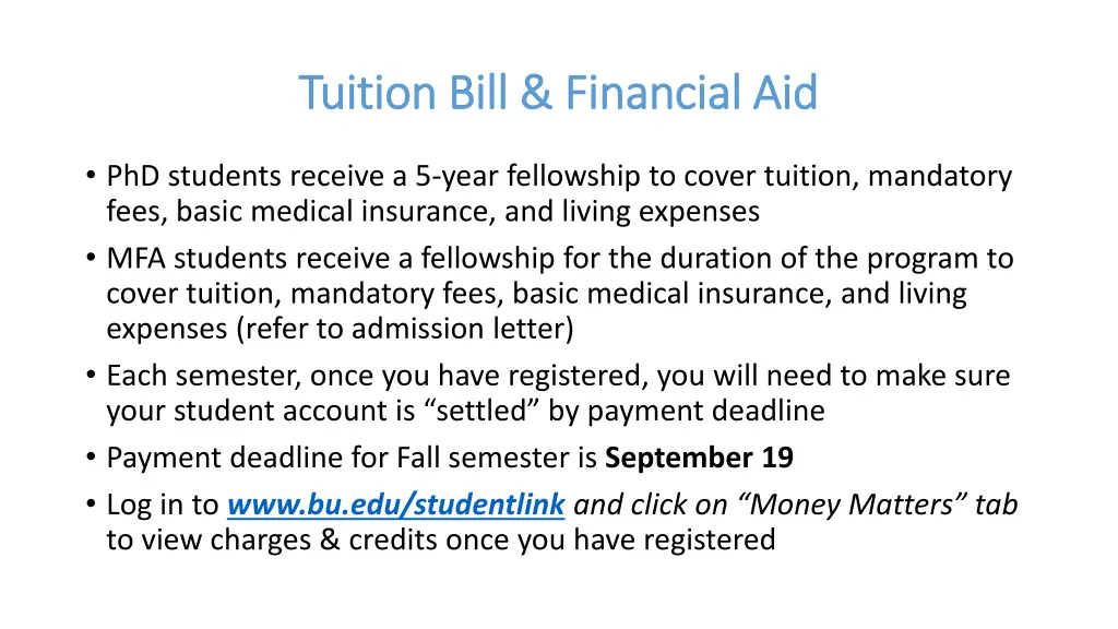 tuition bill financial aid tuition bill financial