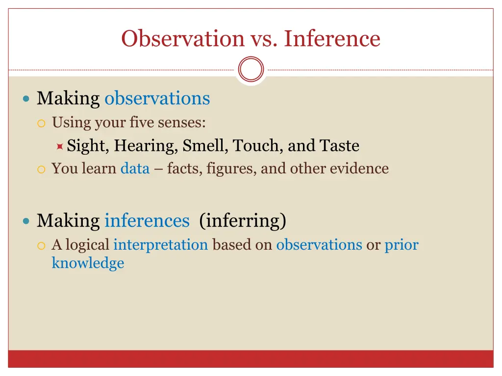 observation vs inference