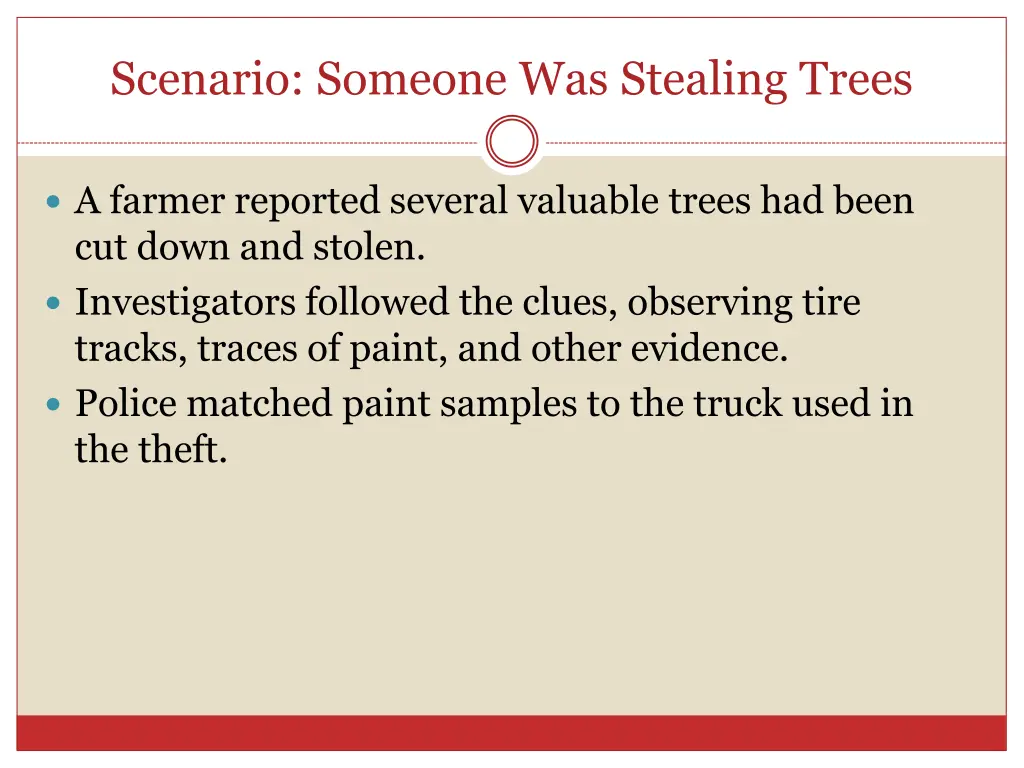 scenario someone was stealing trees