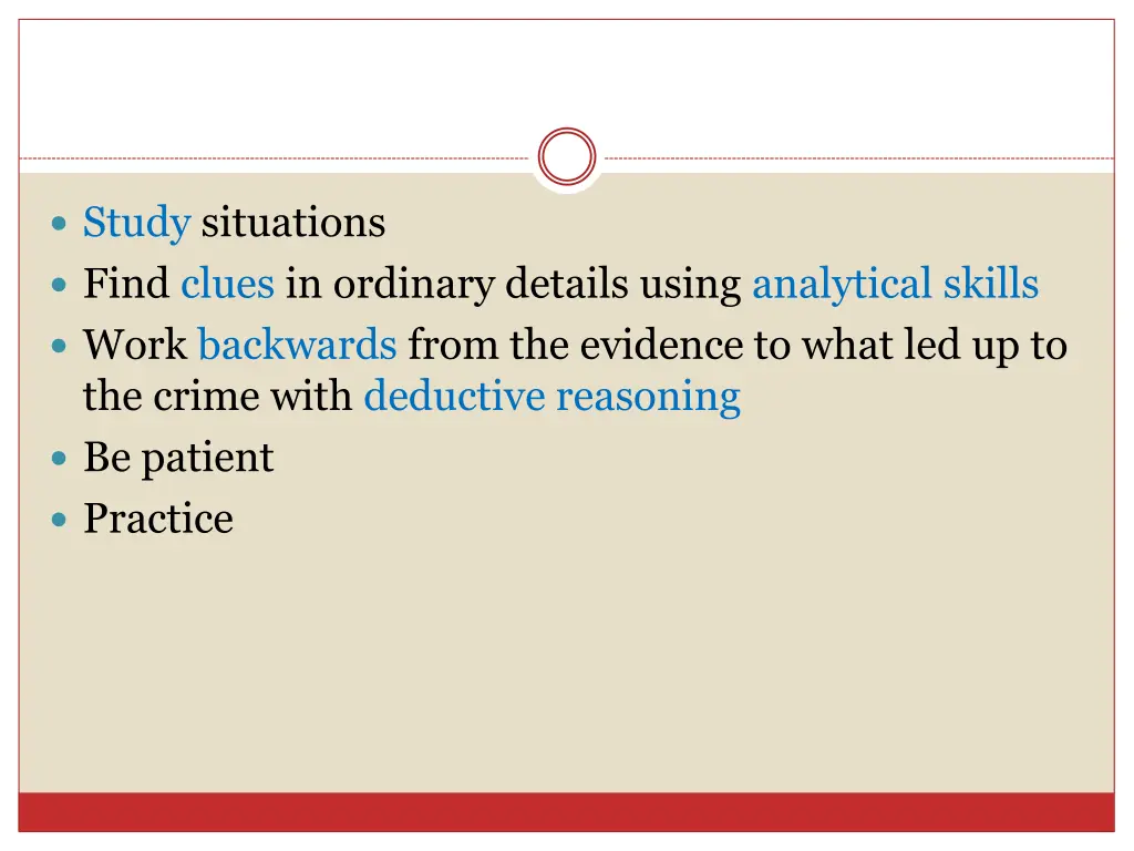 study situations find clues in ordinary details