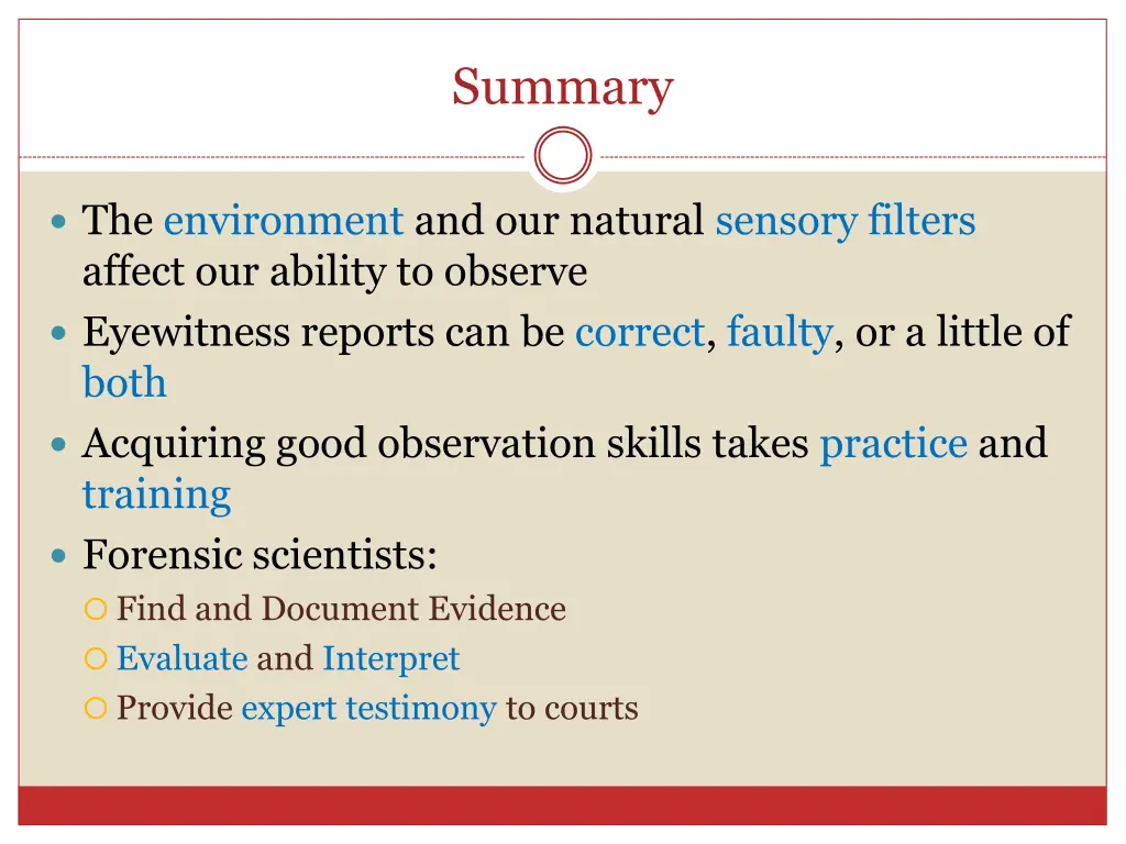 summary