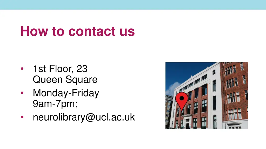 how to contact us