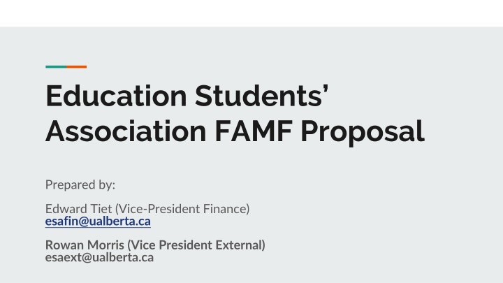 education students association famf proposal