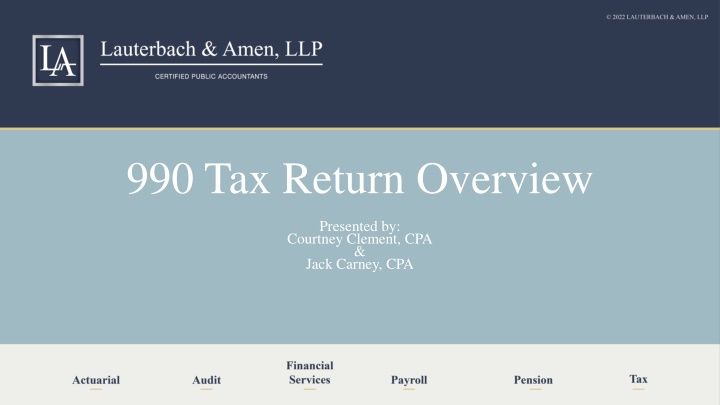 990 tax return overview