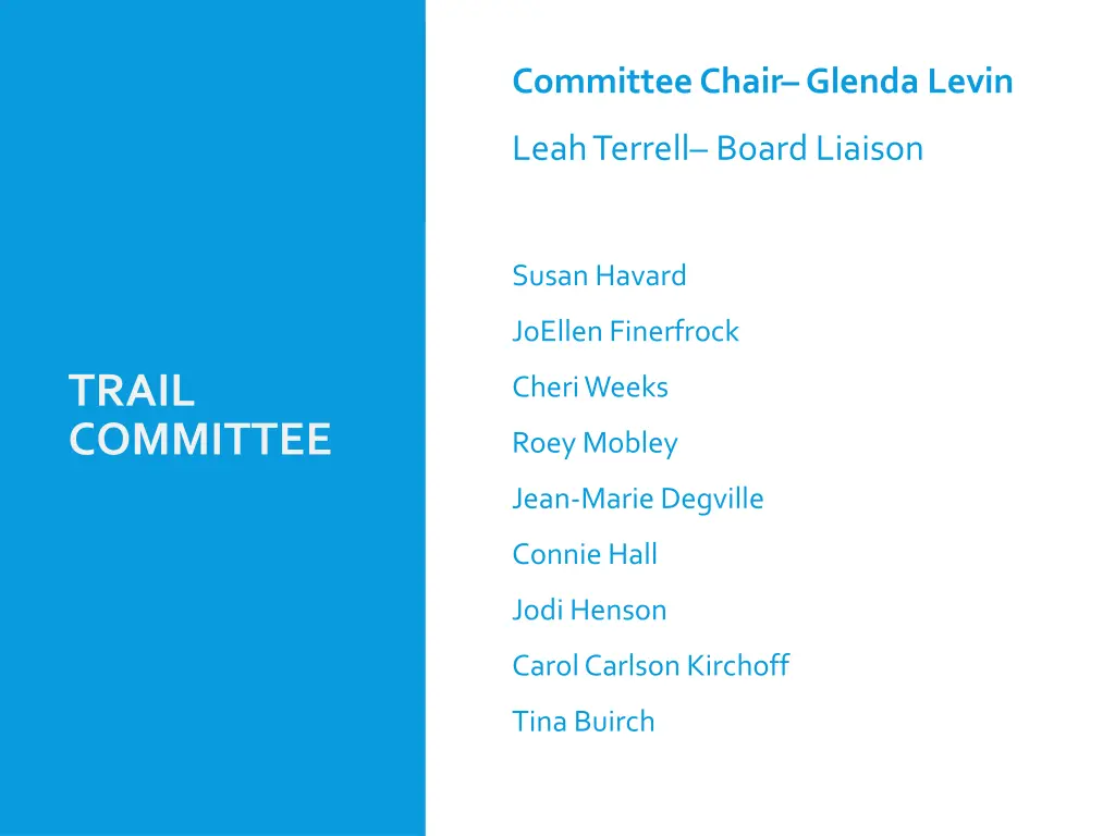 committee chair glenda levin