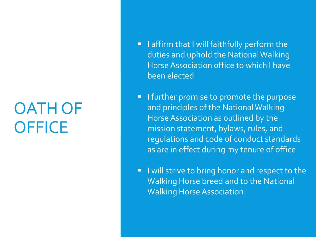 i affirm that i will faithfully perform