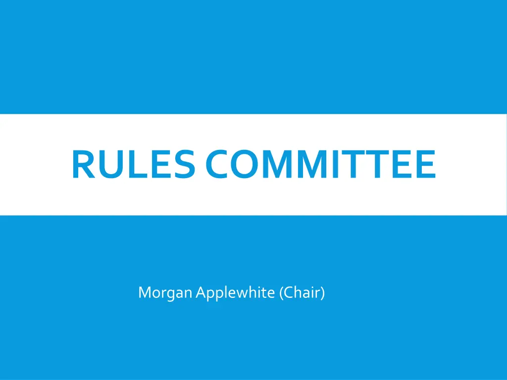 rules committee