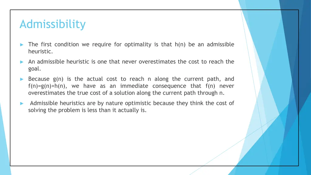 admissibility