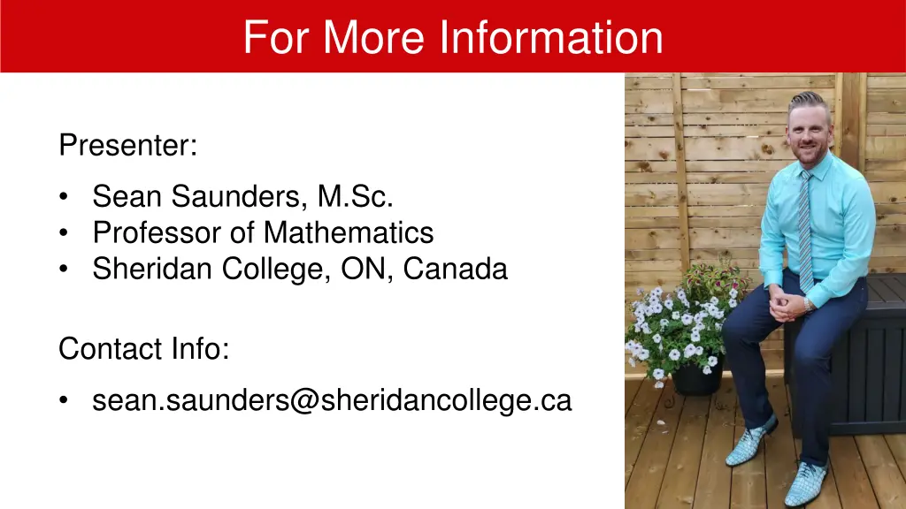 for more information