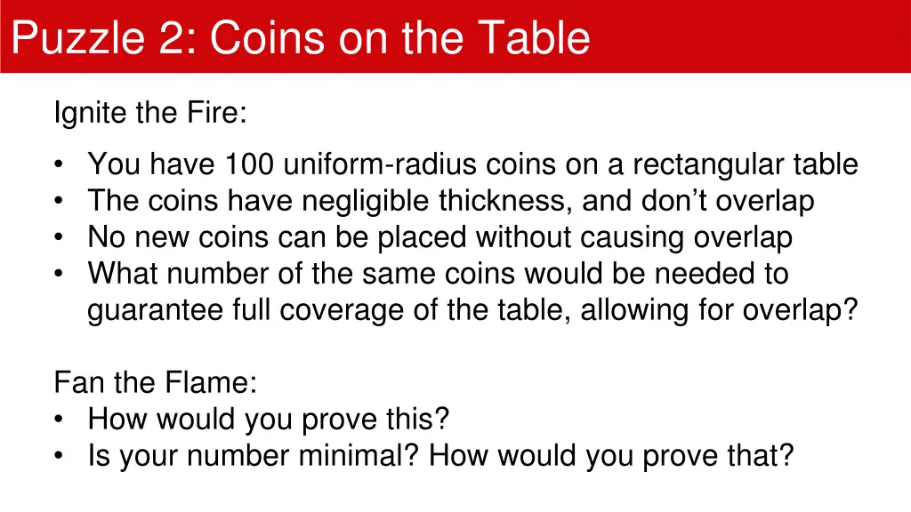 puzzle 2 coins on the table 1