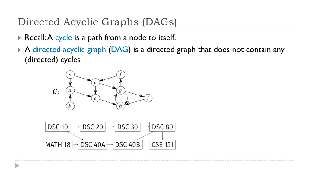 directed acyclic graphs dags